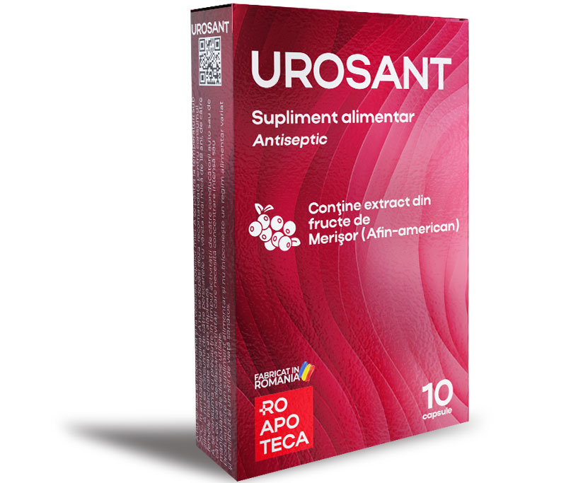 UROSANT ROAPOTECA, Supliment pentru tractul urinar, Merișor PAC 40%, Salvie, 30 capsule